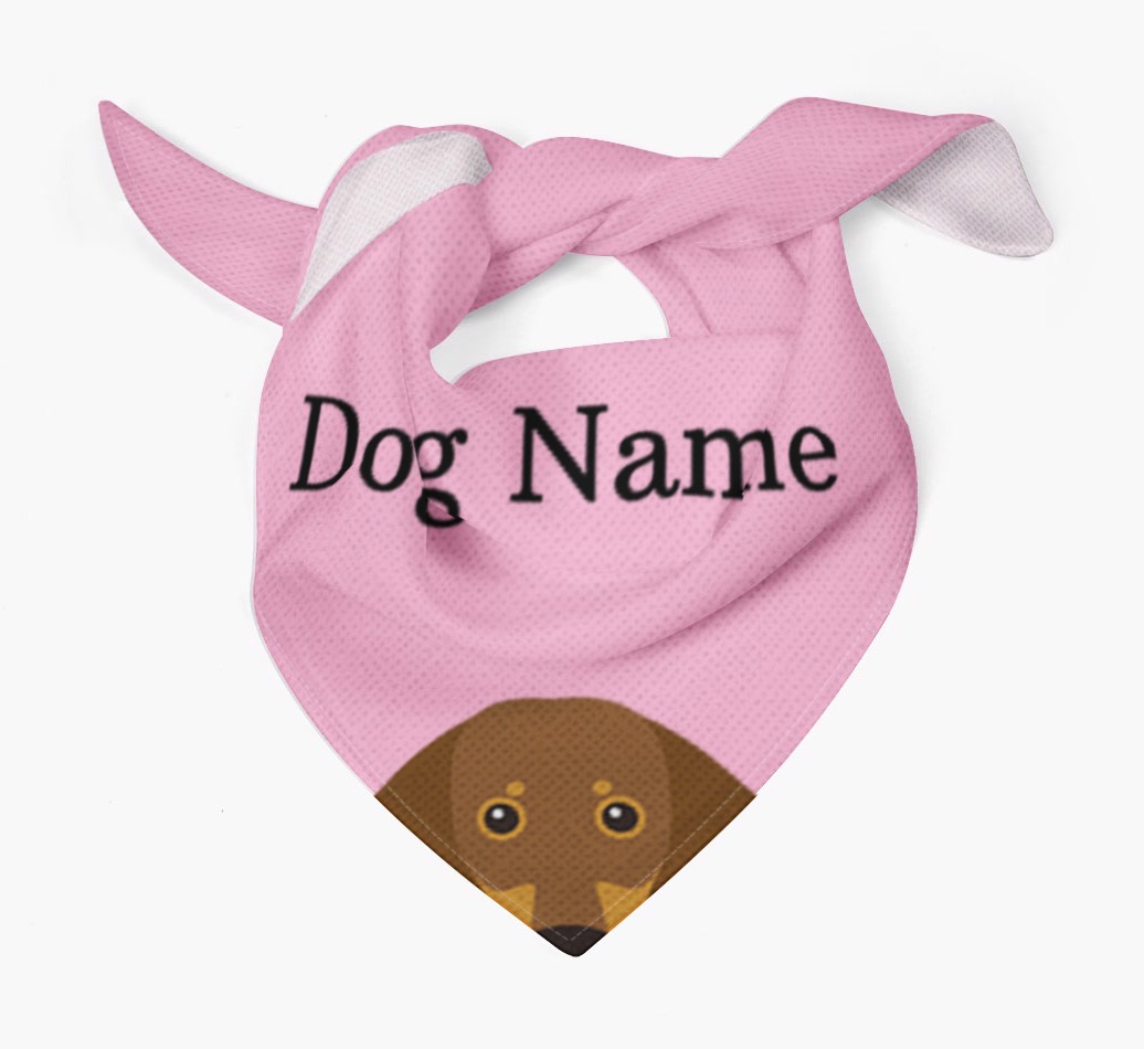 Personalised Dog Bandana with Peeking Yappicons for {dogsName}