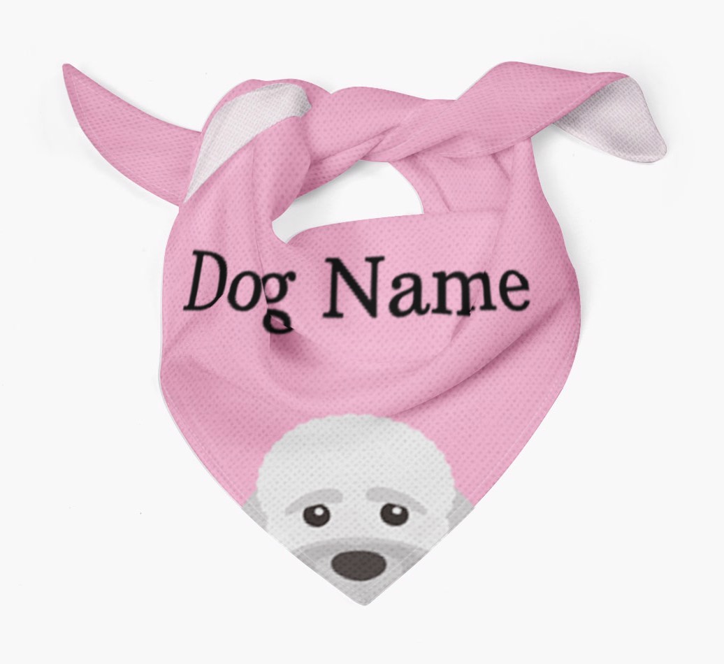 Personalised Dog Bandana with Peeking Yappicons for {dogsName}
