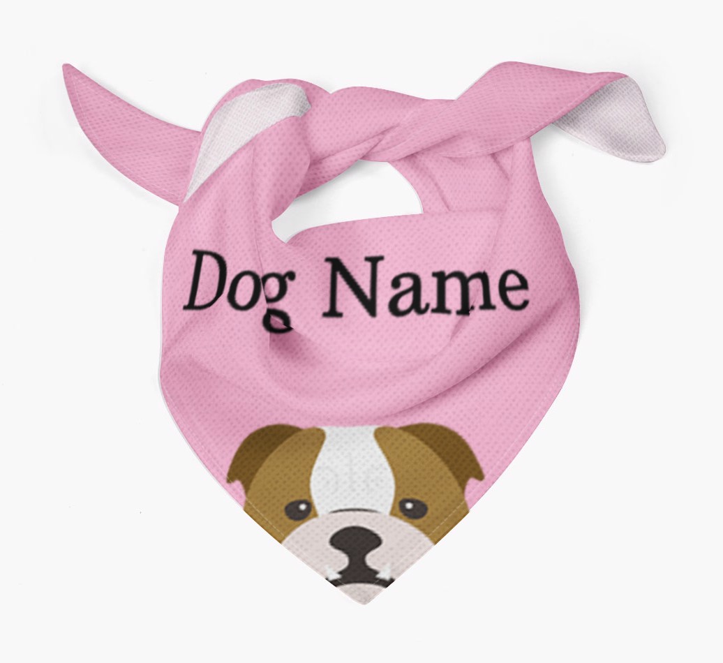 Personalised Dog Bandana with Peeking Yappicons for {dogsName}