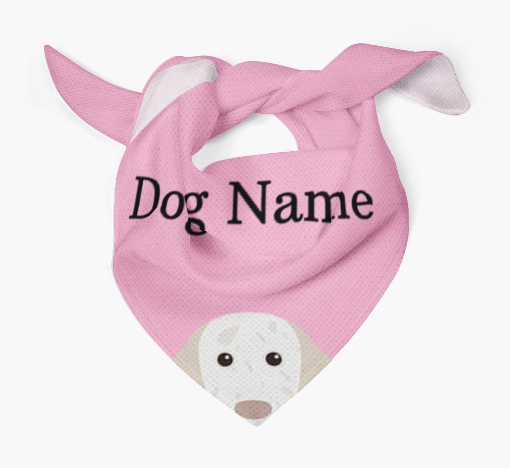 Personalised Dog Bandana with Peeking Yappicons for {dogsName}