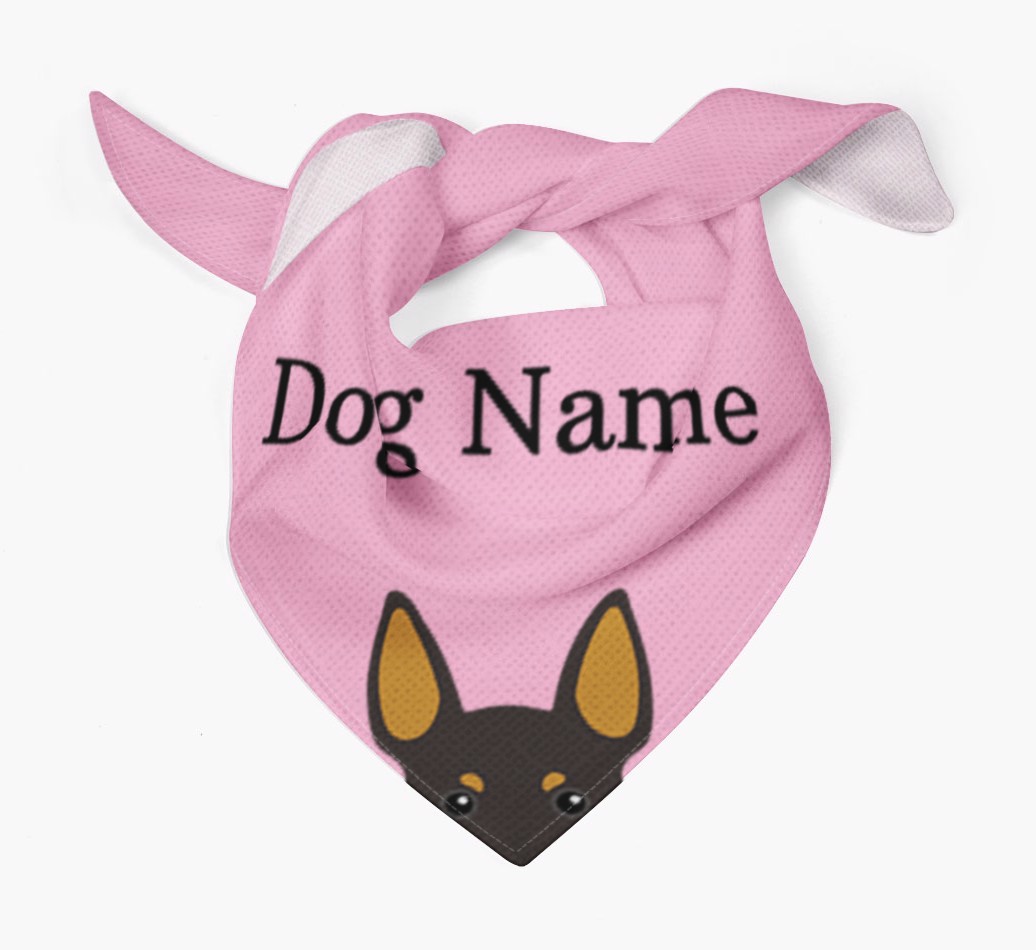 Personalised Dog Bandana with Peeking Yappicons for {dogsName}