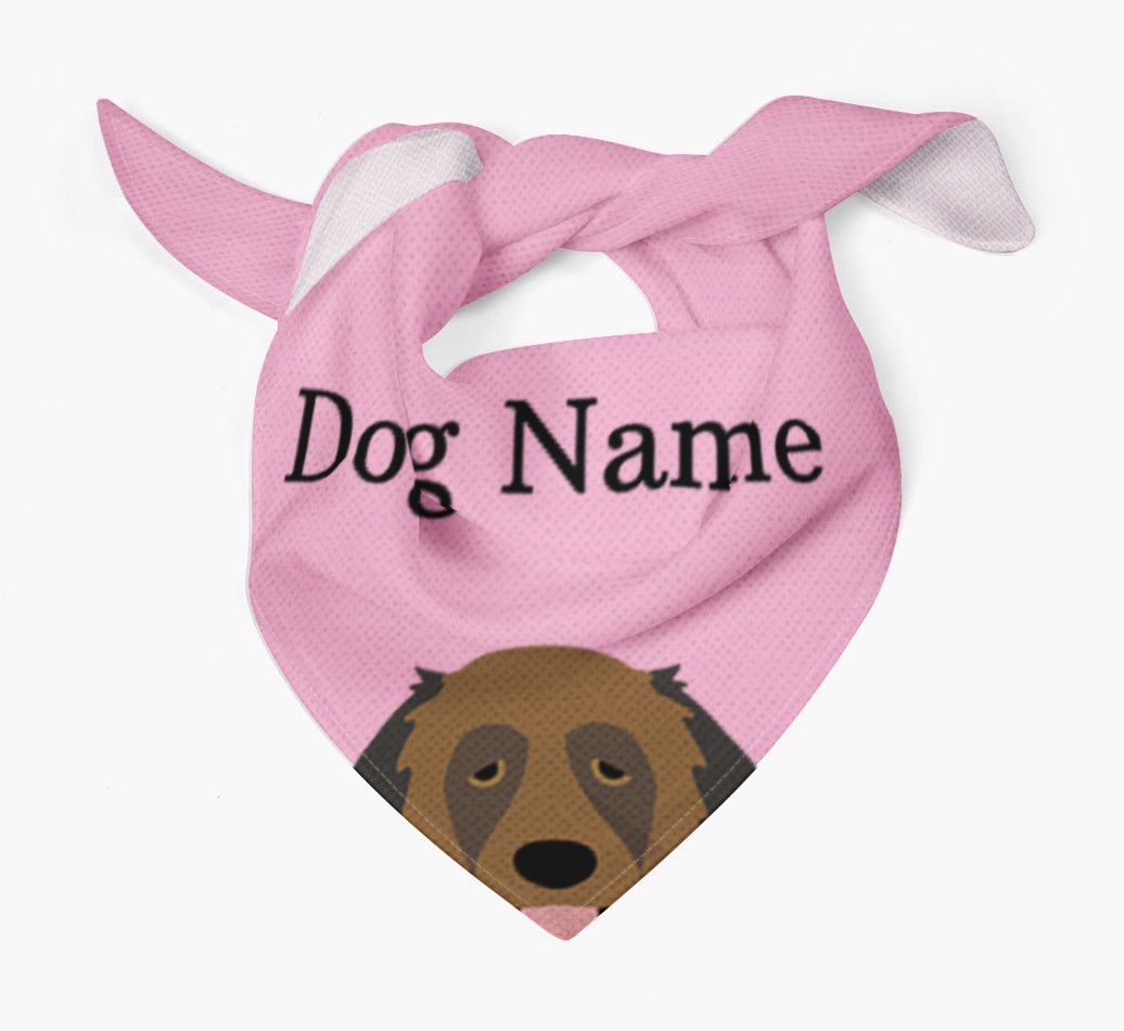 Personalised Dog Bandana with Peeking Yappicons for {dogsName}
