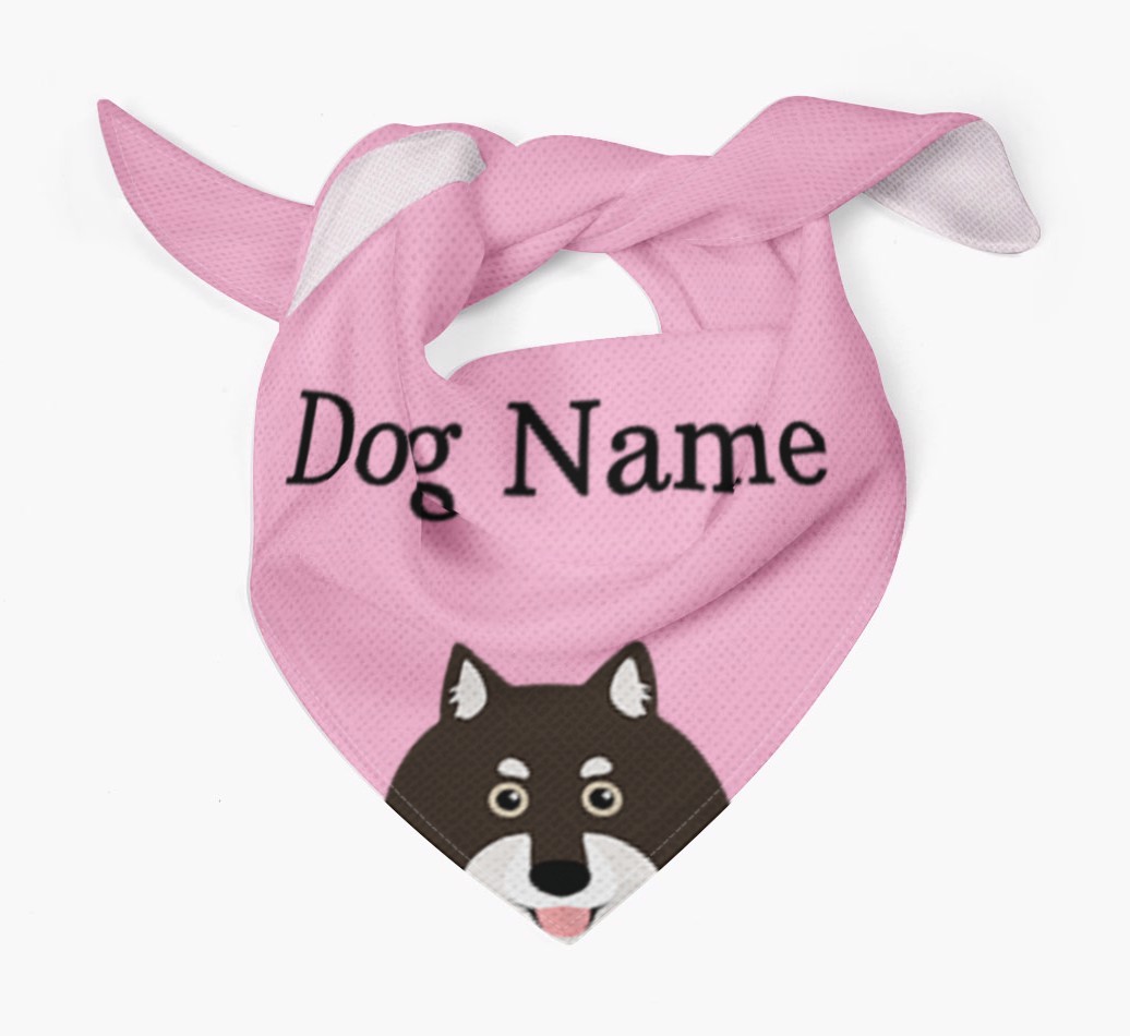 Personalised Dog Bandana with Peeking Yappicons for {dogsName}