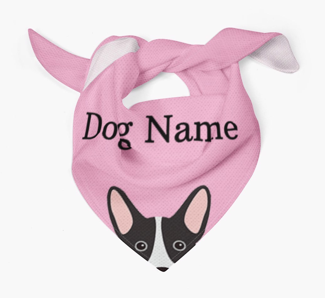 Personalised Dog Bandana with Peeking Yappicons for {dogsName}