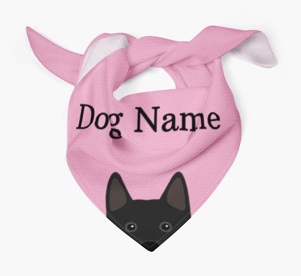 Personalised Dog Bandana with Peeking Yappicons for {dogsName}