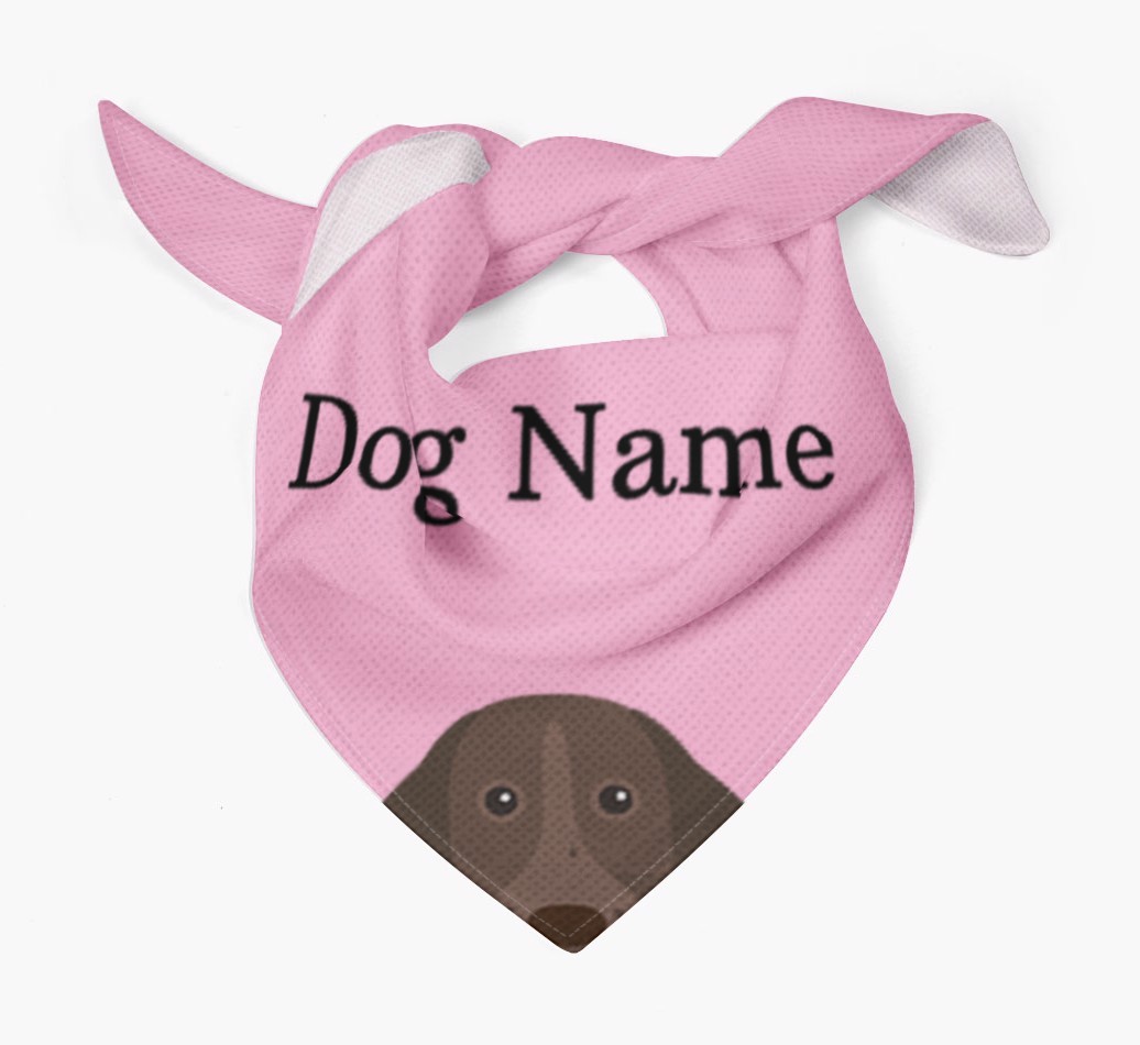 Personalised Dog Bandana with Peeking Yappicons for {dogsName}