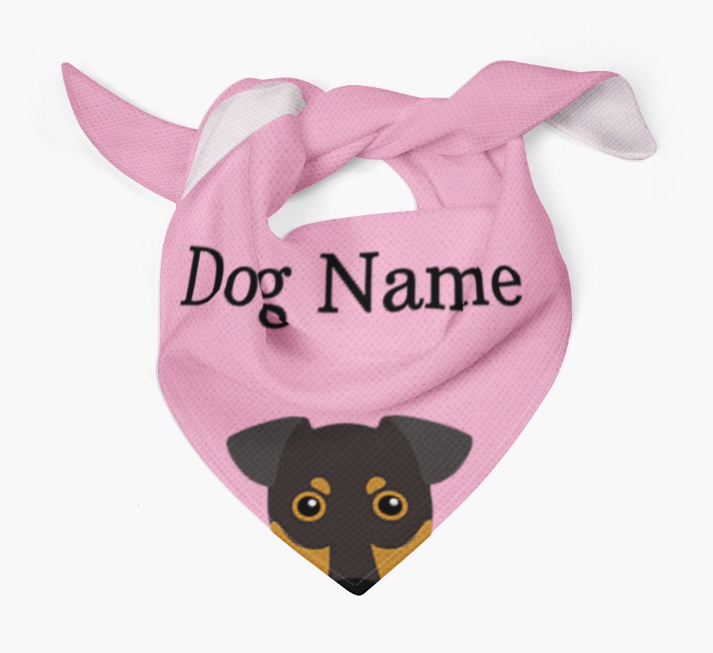 Personalised Dog Bandana with Peeking Yappicons for {dogsName}