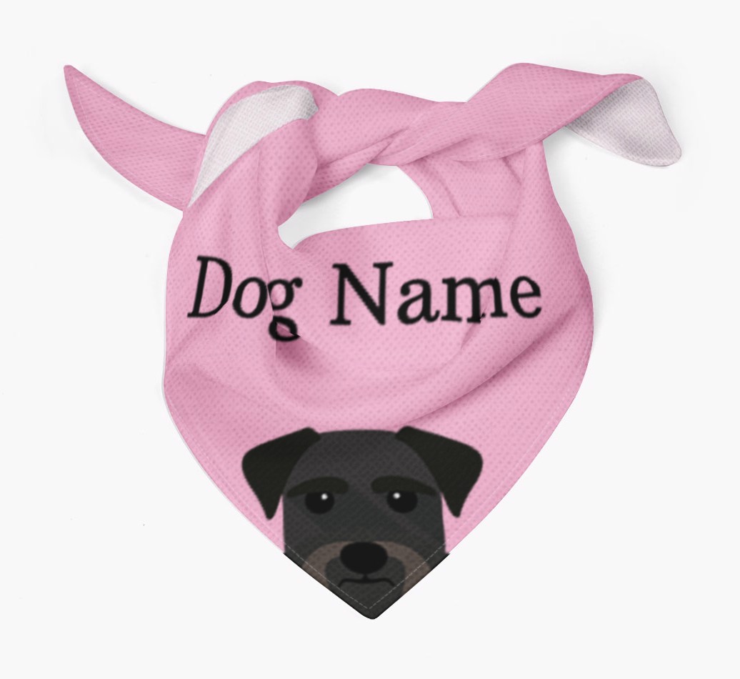 Personalised Dog Bandana with Peeking Yappicons for {dogsName}