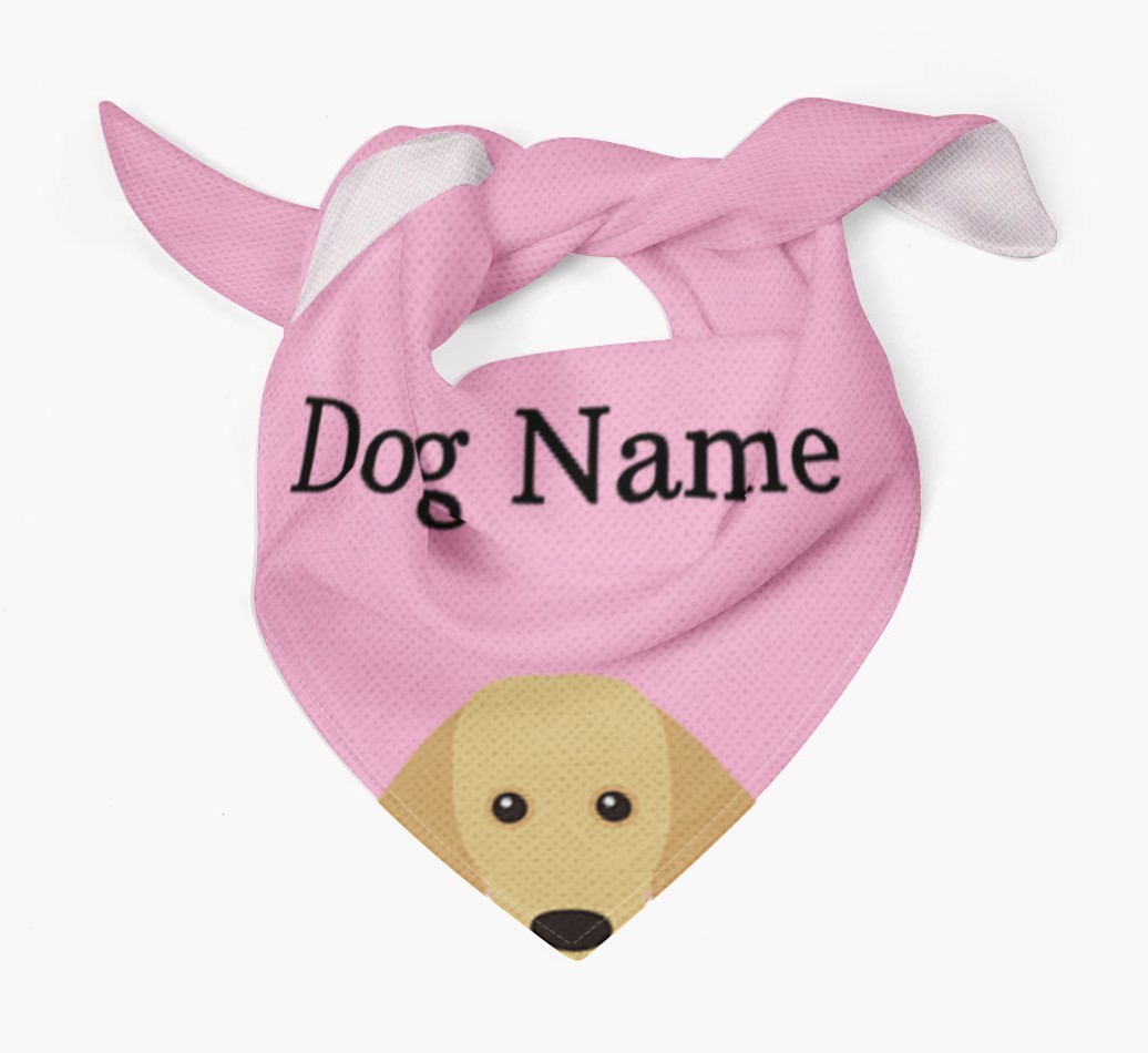 Personalised Dog Bandana with Peeking Yappicons for {dogsName}