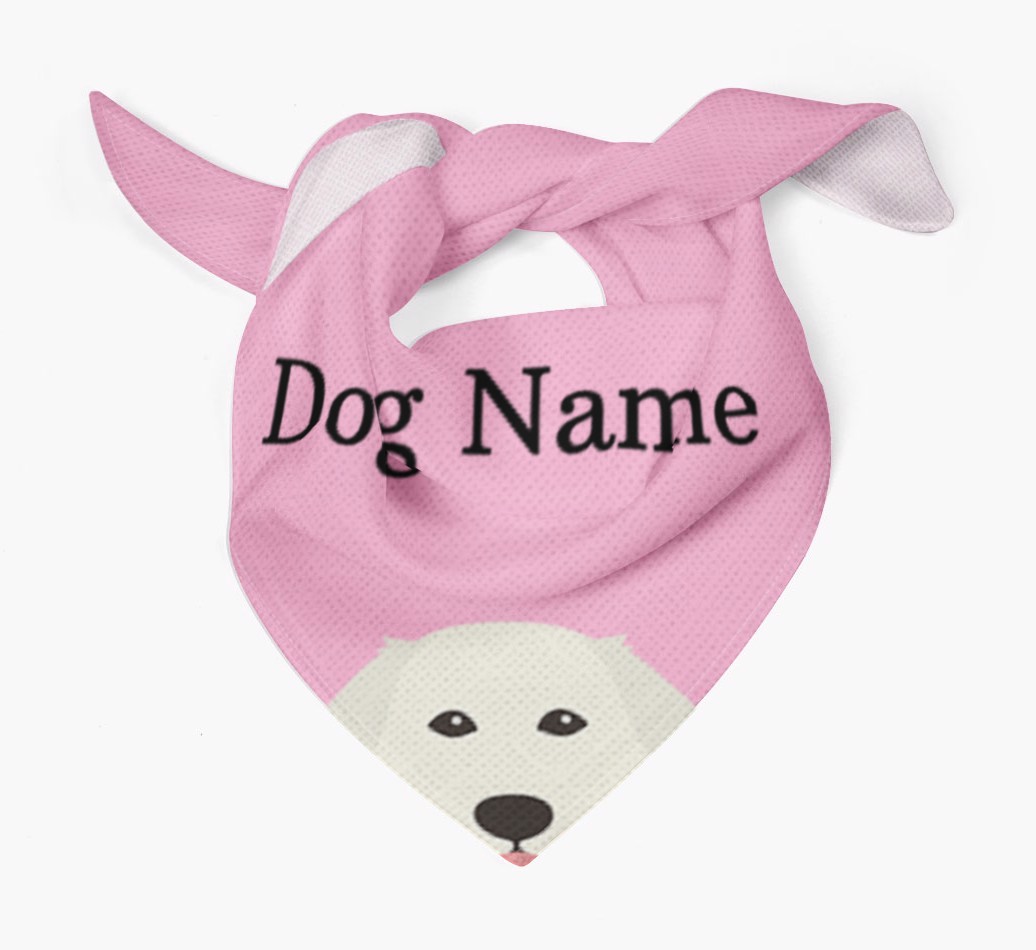 Personalised Dog Bandana with Peeking Yappicons for {dogsName}