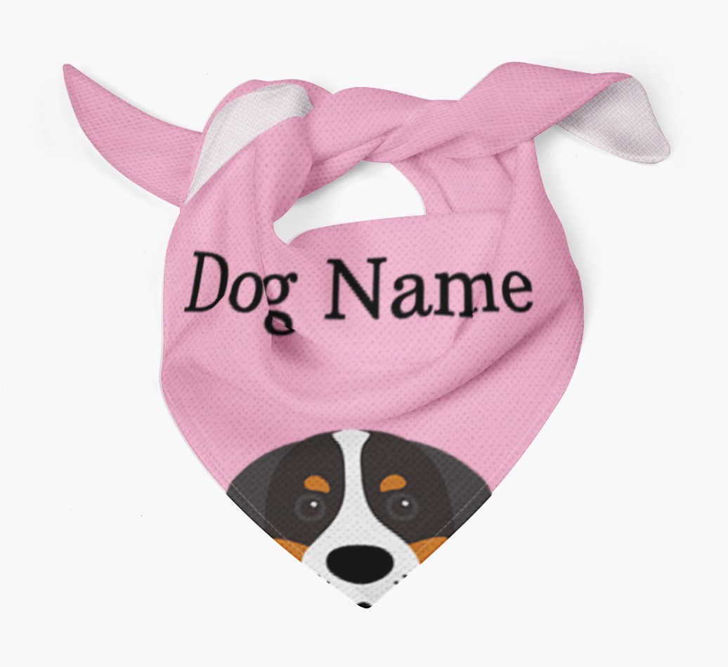 Personalised Dog Bandana with Peeking Yappicons for {dogsName}