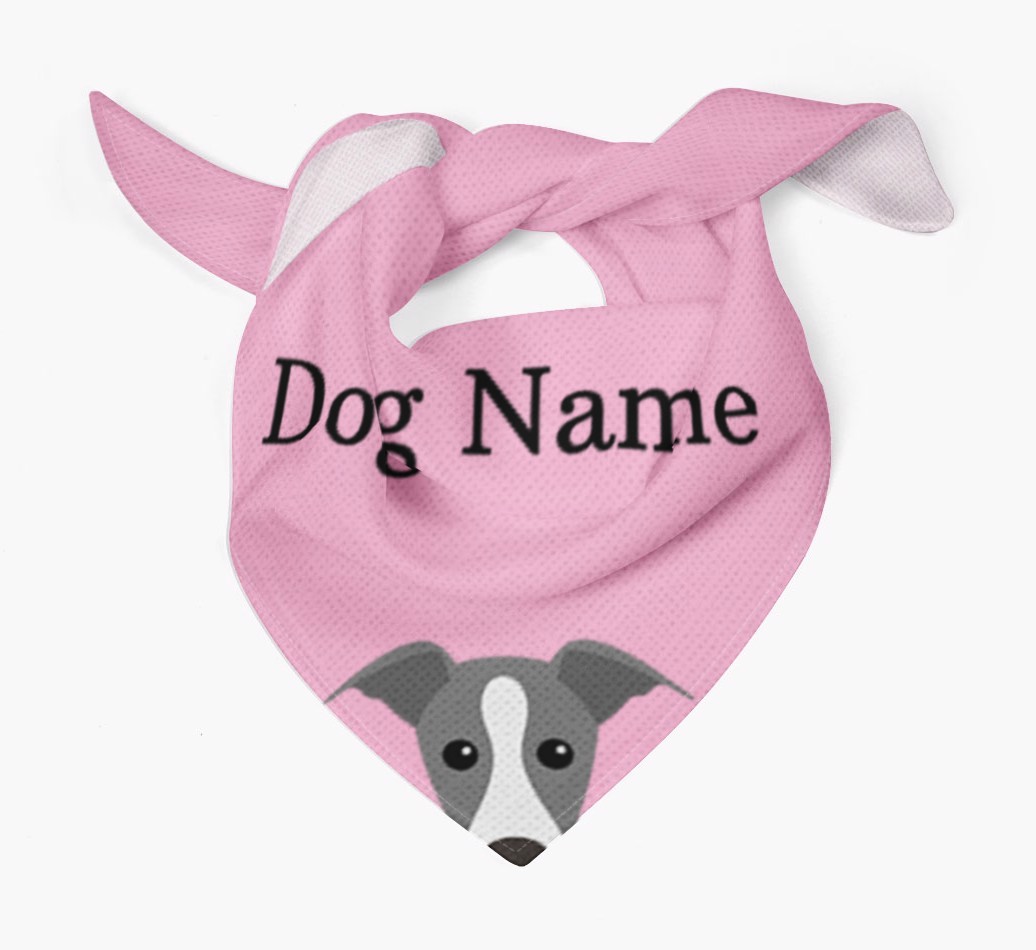 Personalised Dog Bandana with Peeking Yappicons for {dogsName}