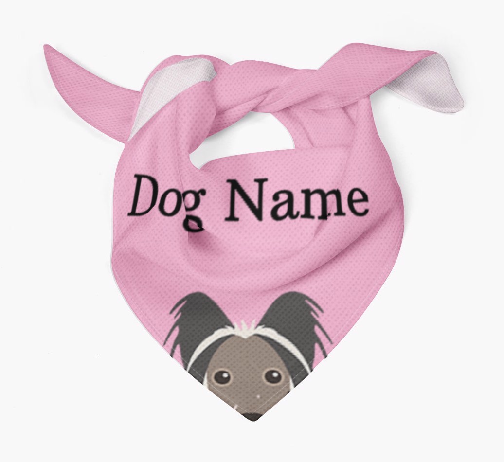 Personalised Dog Bandana with Peeking Yappicons for {dogsName}