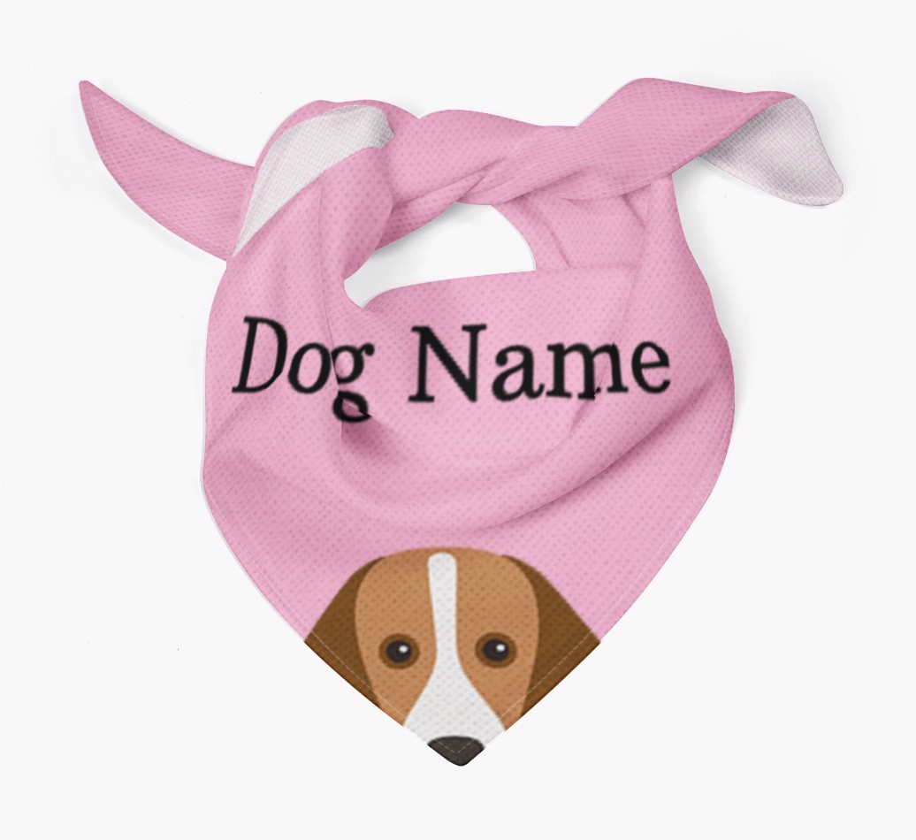 Personalised Dog Bandana with Peeking Yappicons for {dogsName}