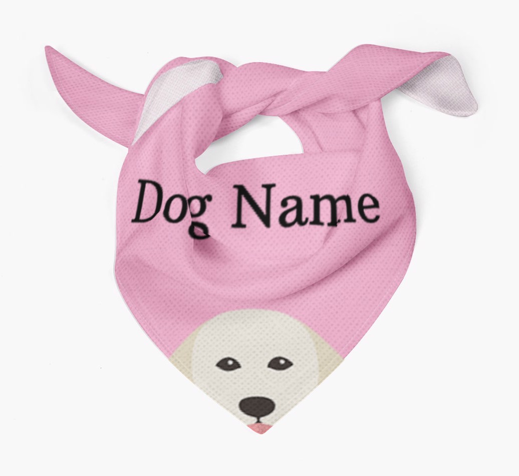 Personalised Dog Bandana with Peeking Yappicons for {dogsName}