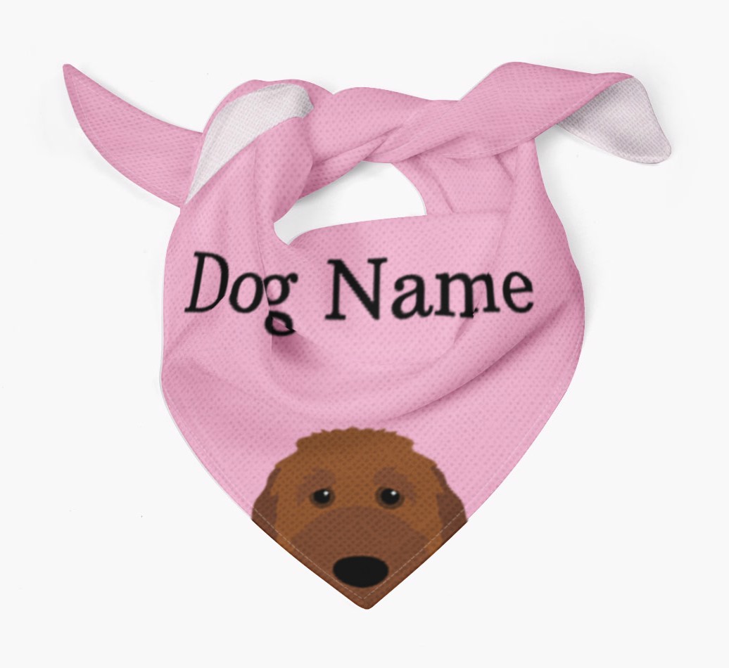 Personalised Dog Bandana with Peeking Yappicons for {dogsName}