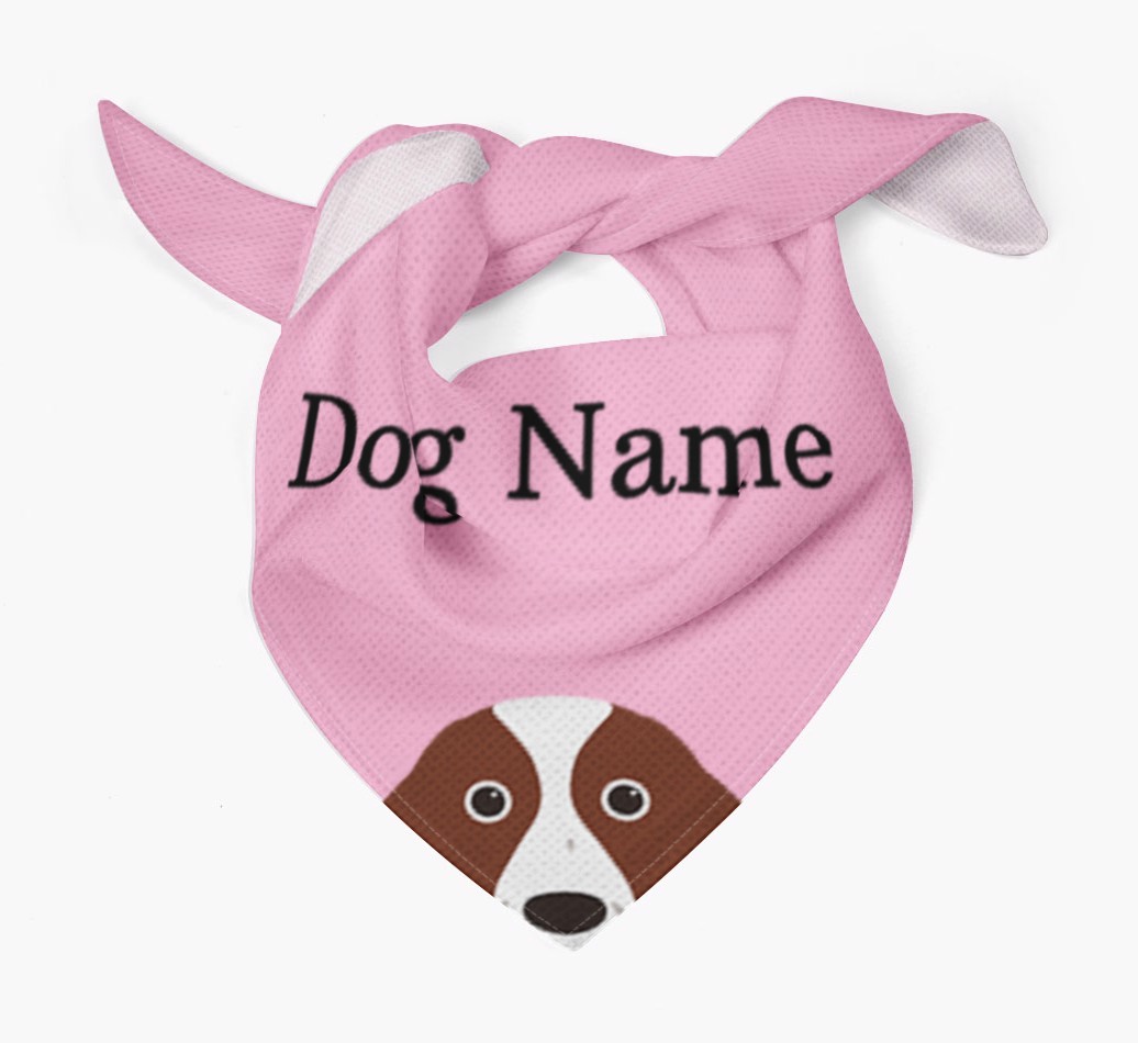 Personalised Dog Bandana with Peeking Yappicons for {dogsName}