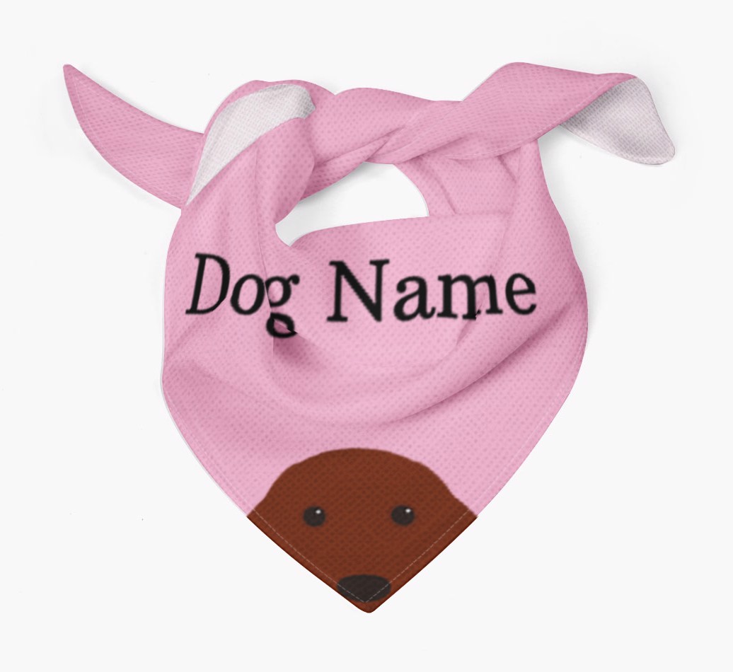 Personalised Dog Bandana with Peeking Yappicons for {dogsName}