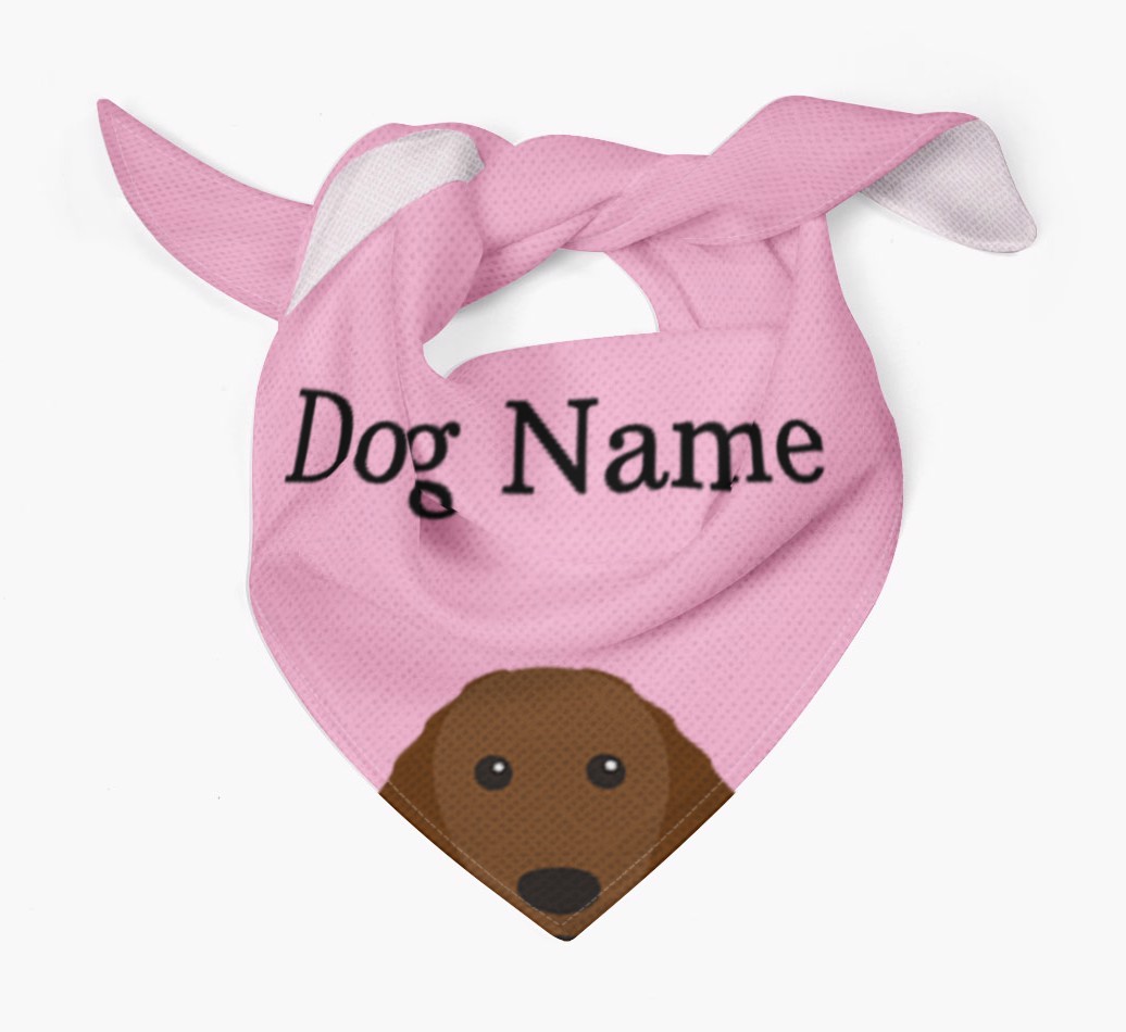 Personalised Dog Bandana with Peeking Yappicons for {dogsName}
