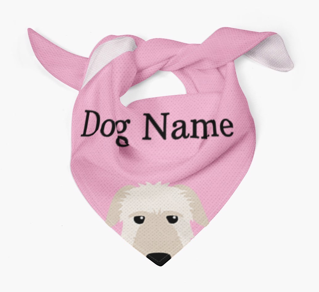 Personalised Dog Bandana with Peeking Yappicons for {dogsName}