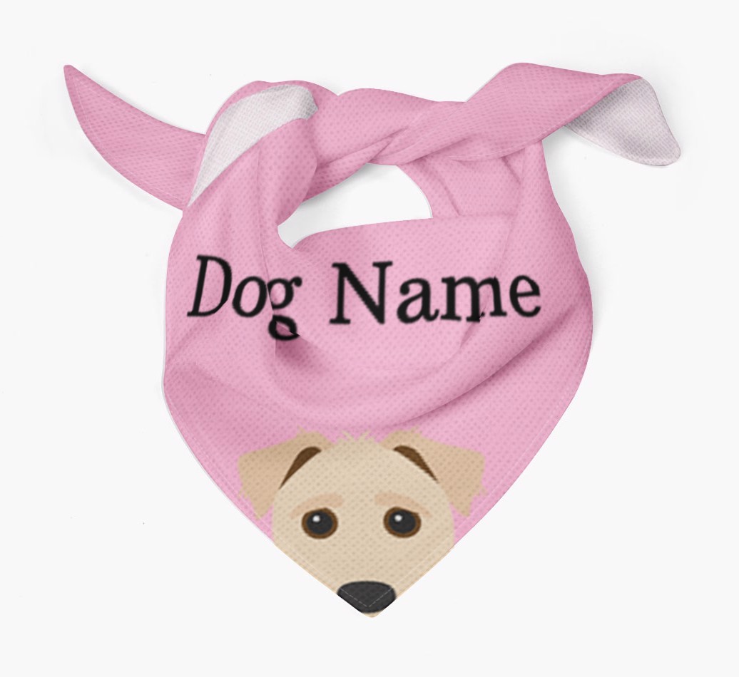 Personalised Dog Bandana with Peeking Yappicons for {dogsName}