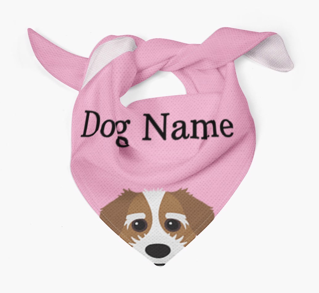 Personalised Dog Bandana with Peeking Yappicons for {dogsName}