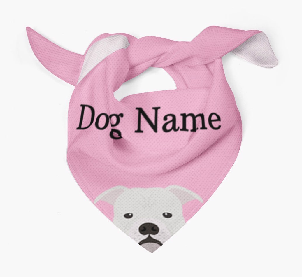 Personalised Dog Bandana with Peeking Yappicons for {dogsName}