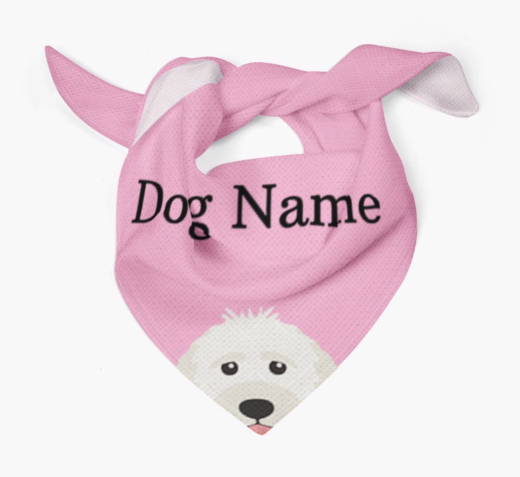 Personalised Dog Bandana with Peeking Yappicons for {dogsName}