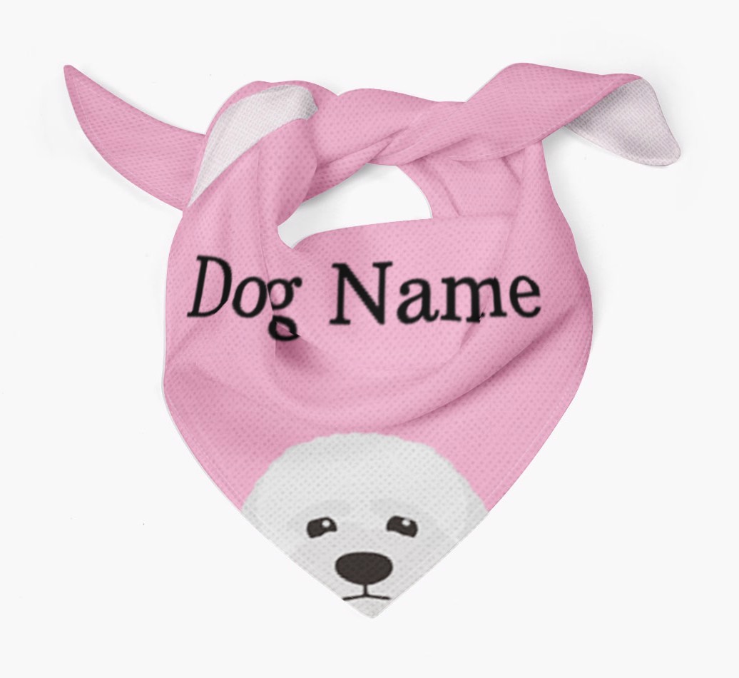 Personalised Dog Bandana with Peeking Yappicons for {dogsName}