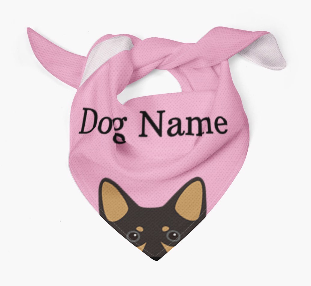 Personalised Dog Bandana with Peeking Yappicons for {dogsName}