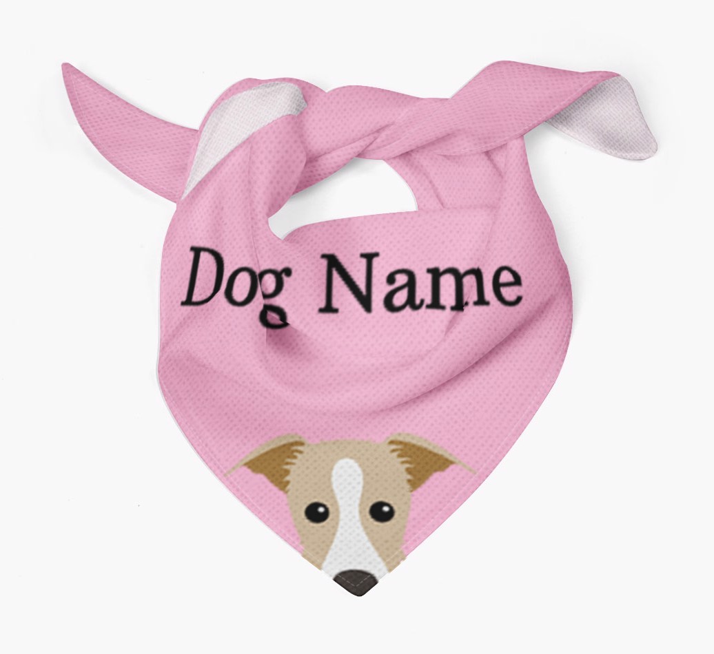 Personalised Dog Bandana with Peeking Yappicons for {dogsName}