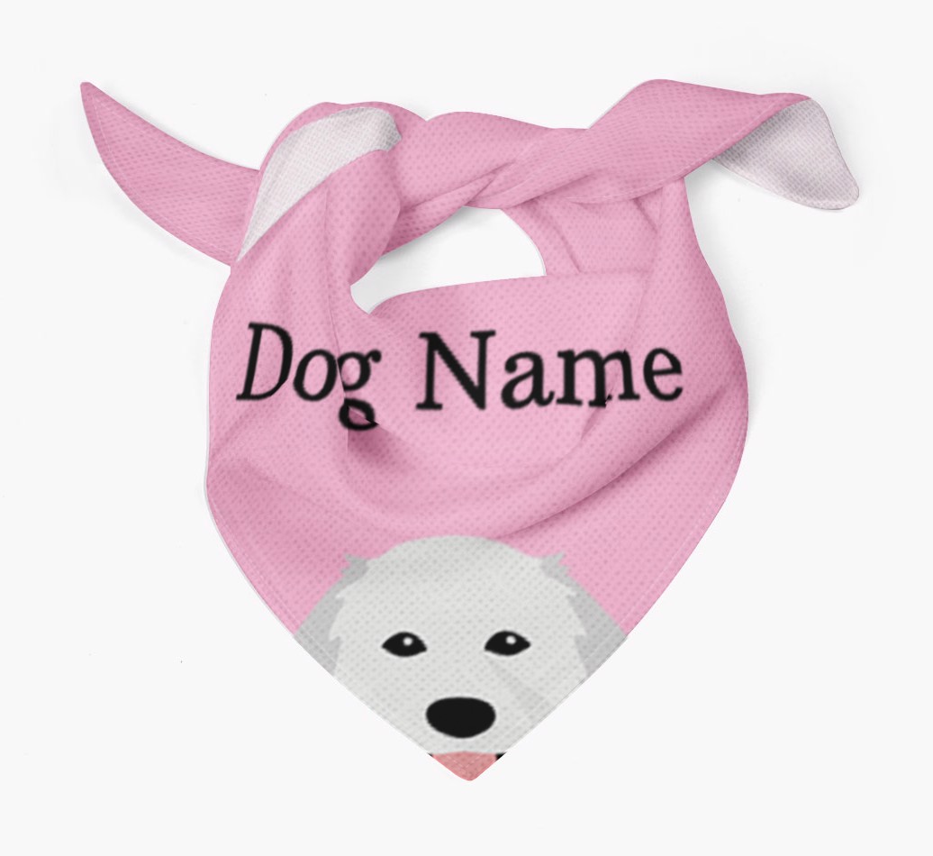Personalised Dog Bandana with Peeking Yappicons for {dogsName}