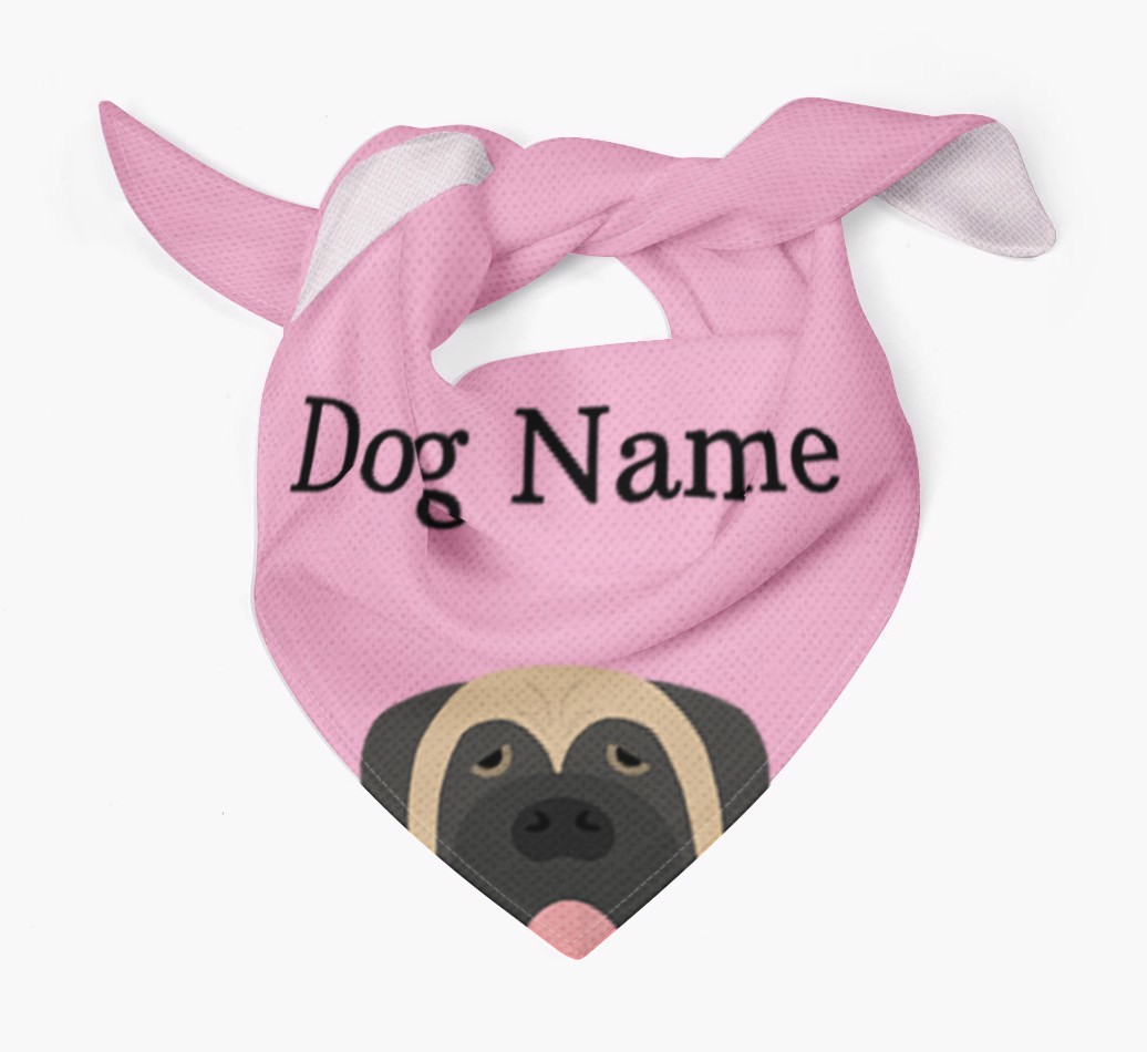 Personalised Dog Bandana with Peeking Yappicons for {dogsName}