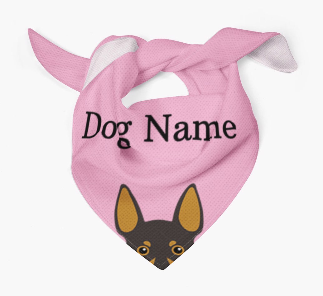 Personalised Dog Bandana with Peeking Yappicons for {dogsName}