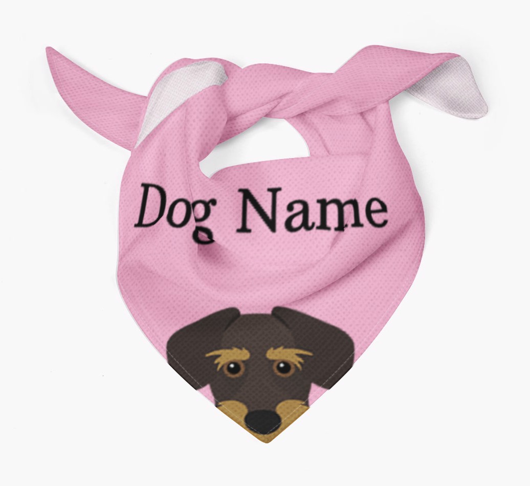 Personalised Dog Bandana with Peeking Yappicons for {dogsName}