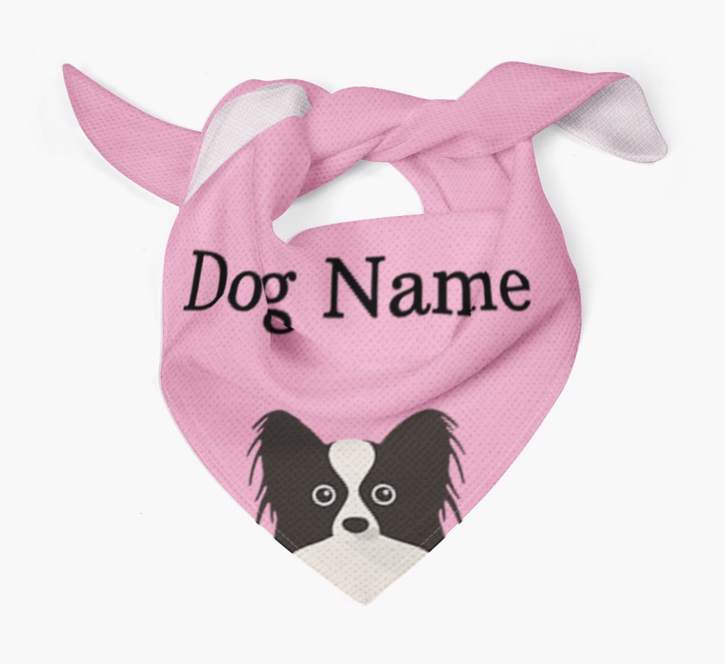 Personalised Dog Bandana with Peeking Yappicons for {dogsName}