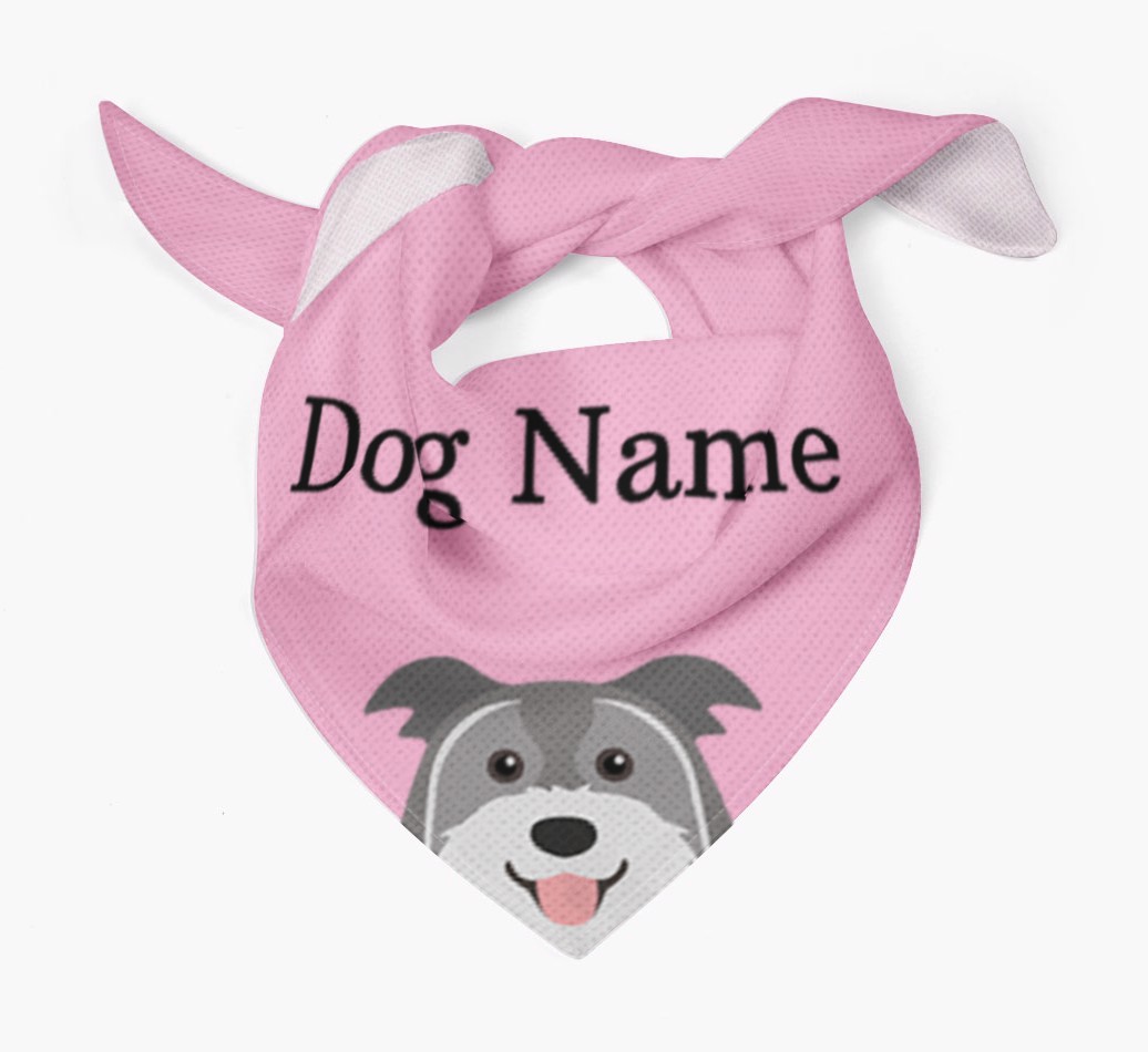 Personalised Dog Bandana with Peeking Yappicons for {dogsName}