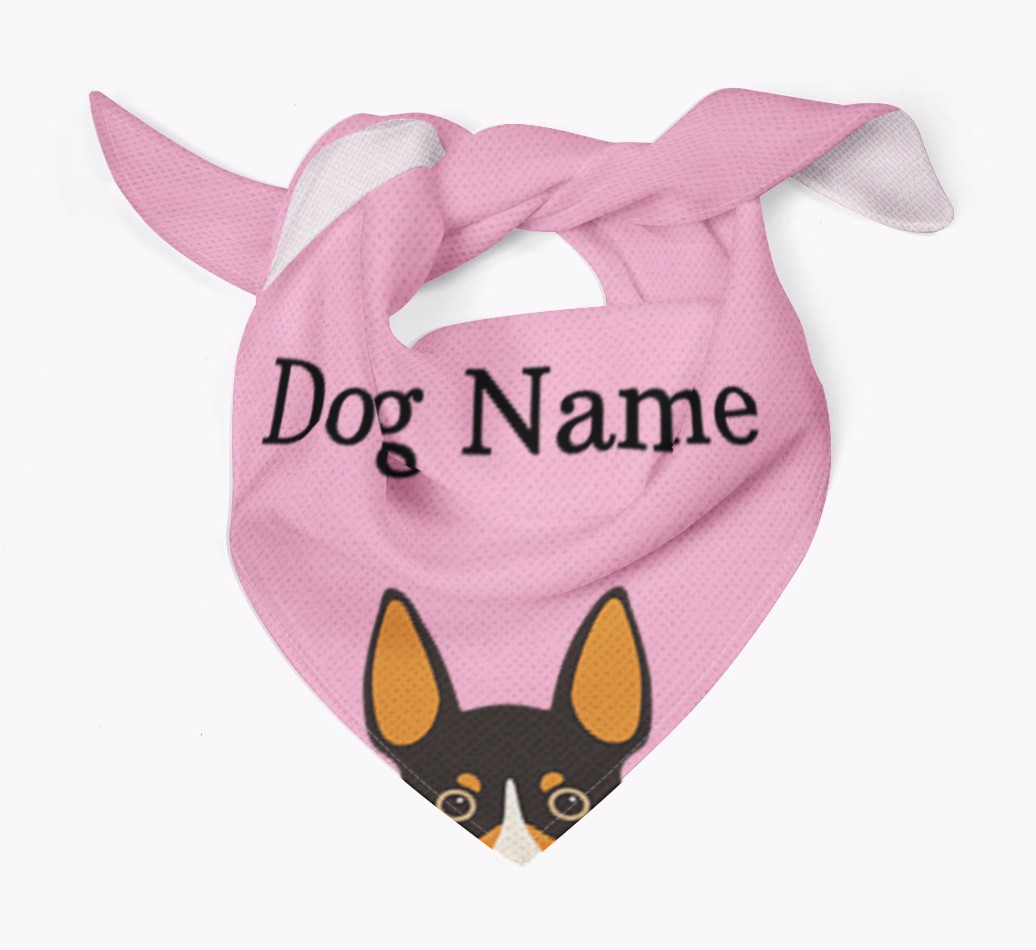 Personalised Dog Bandana with Peeking Yappicons for {dogsName}