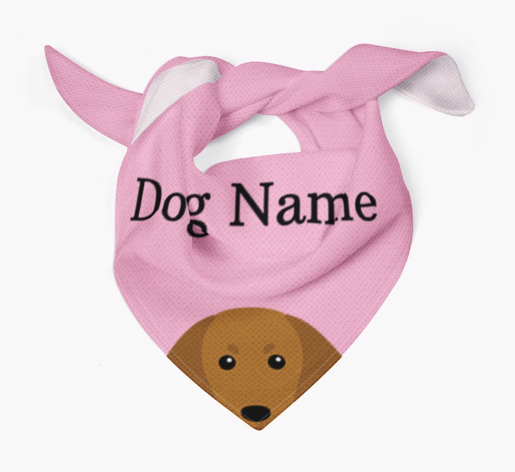 Personalised Dog Bandana with Peeking Yappicons for {dogsName}