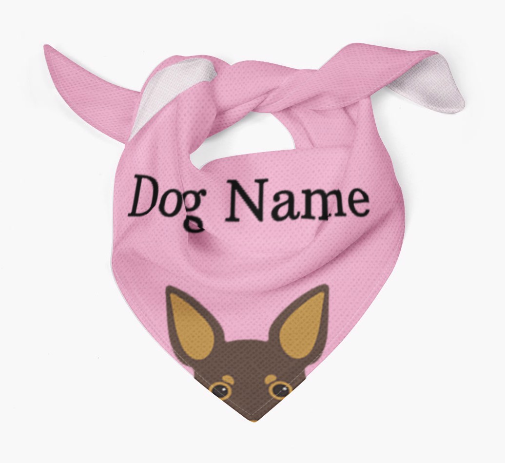 Personalised Dog Bandana with Peeking Yappicons for {dogsName}