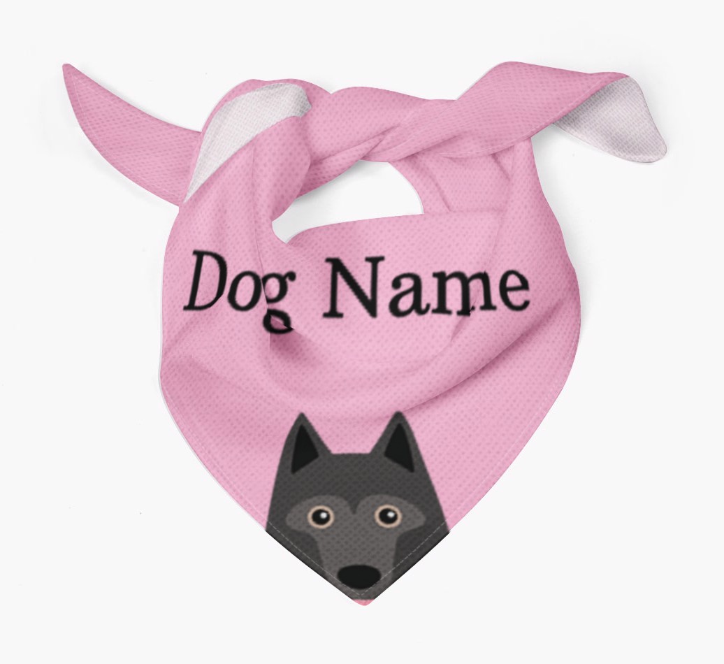 Personalised Dog Bandana with Peeking Yappicons for {dogsName}