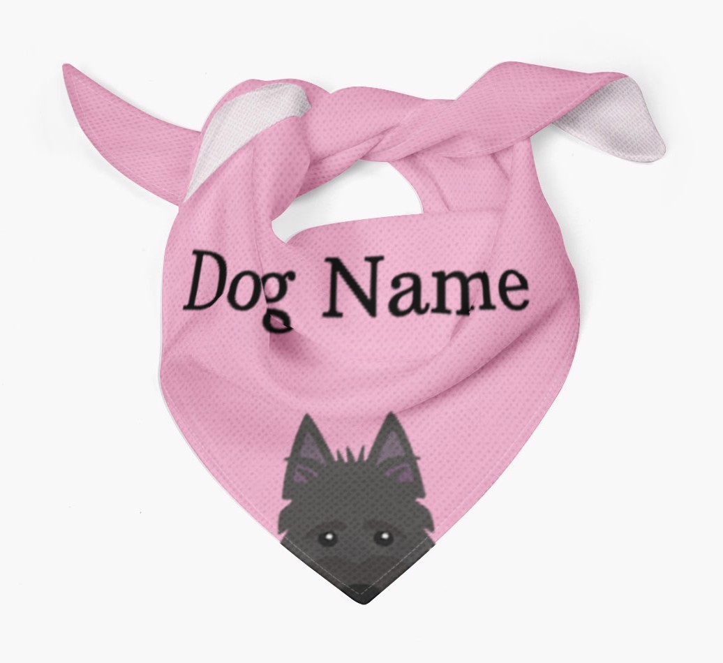 Personalised Dog Bandana with Peeking Yappicons for {dogsName}