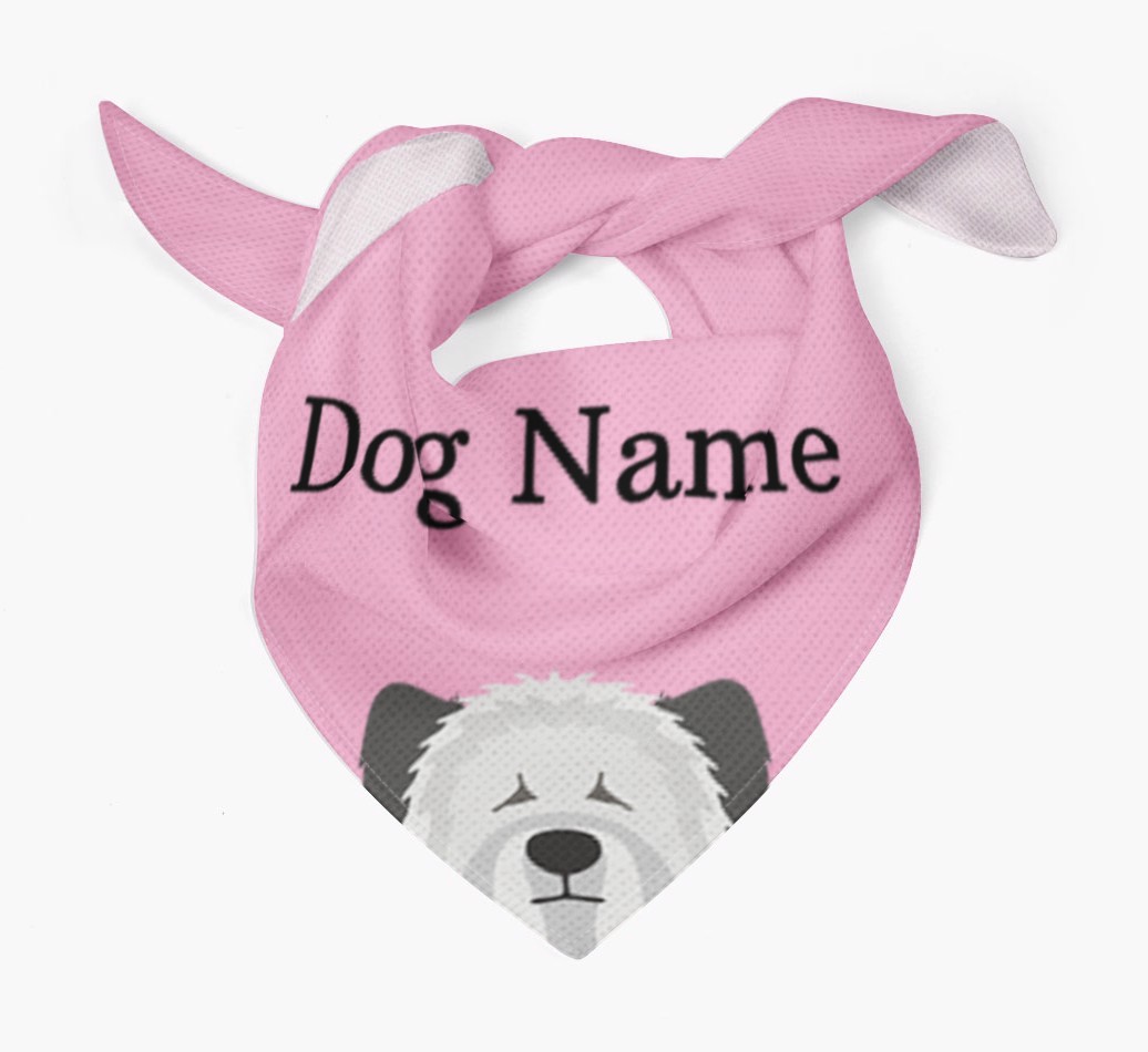 Personalised Dog Bandana with Peeking Yappicons for {dogsName}
