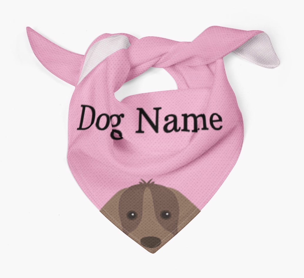 Personalised Dog Bandana with Peeking Yappicons for {dogsName}