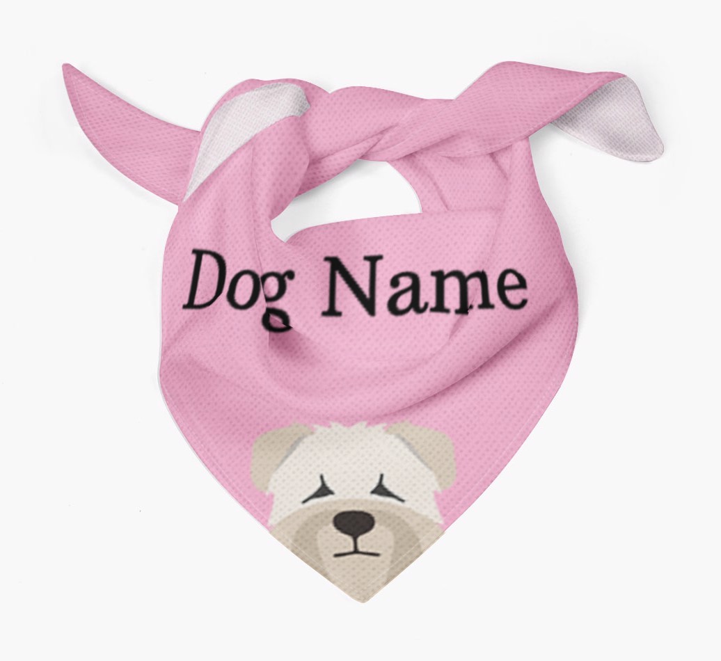 Personalised Dog Bandana with Peeking Yappicons for {dogsName}