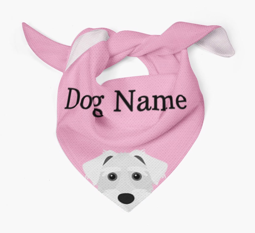 Personalised Dog Bandana with Peeking Yappicons for {dogsName}