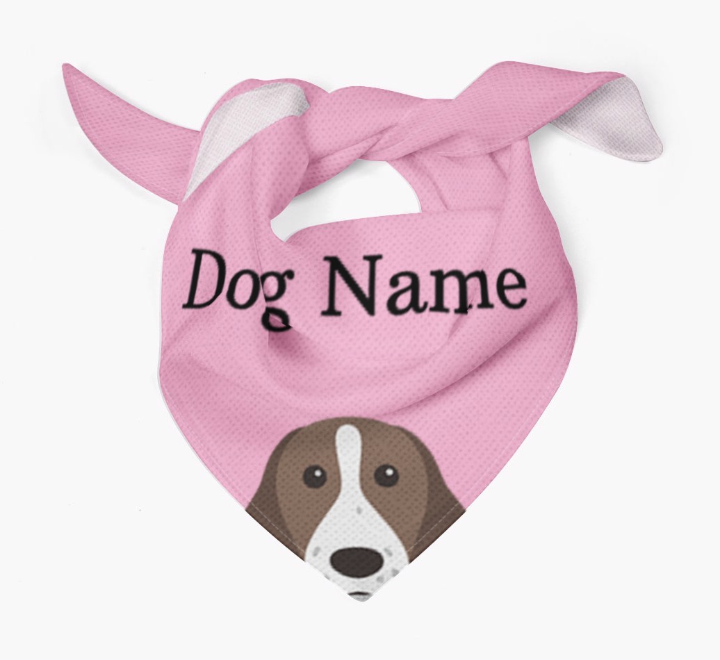 Personalised Dog Bandana with Peeking Yappicons for {dogsName}
