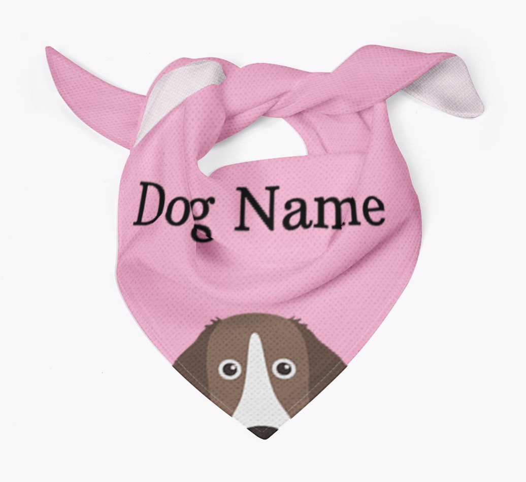 Personalised Dog Bandana with Peeking Yappicons for {dogsName}