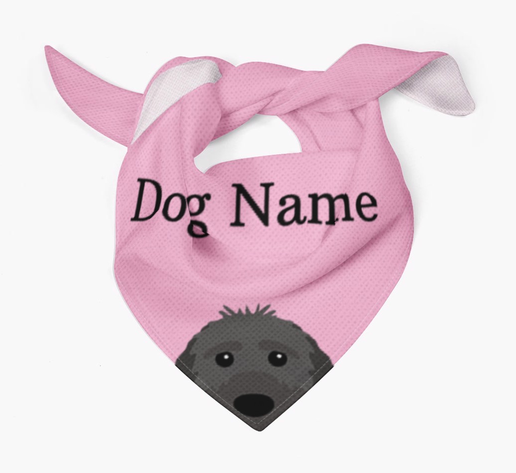 Personalised Dog Bandana with Peeking Yappicons for {dogsName}