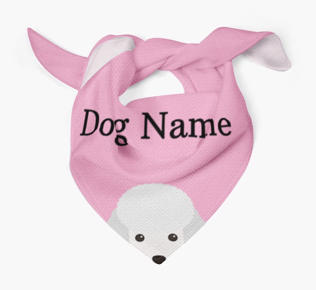 Personalised Dog Bandana with Peeking Yappicons for {dogsName}